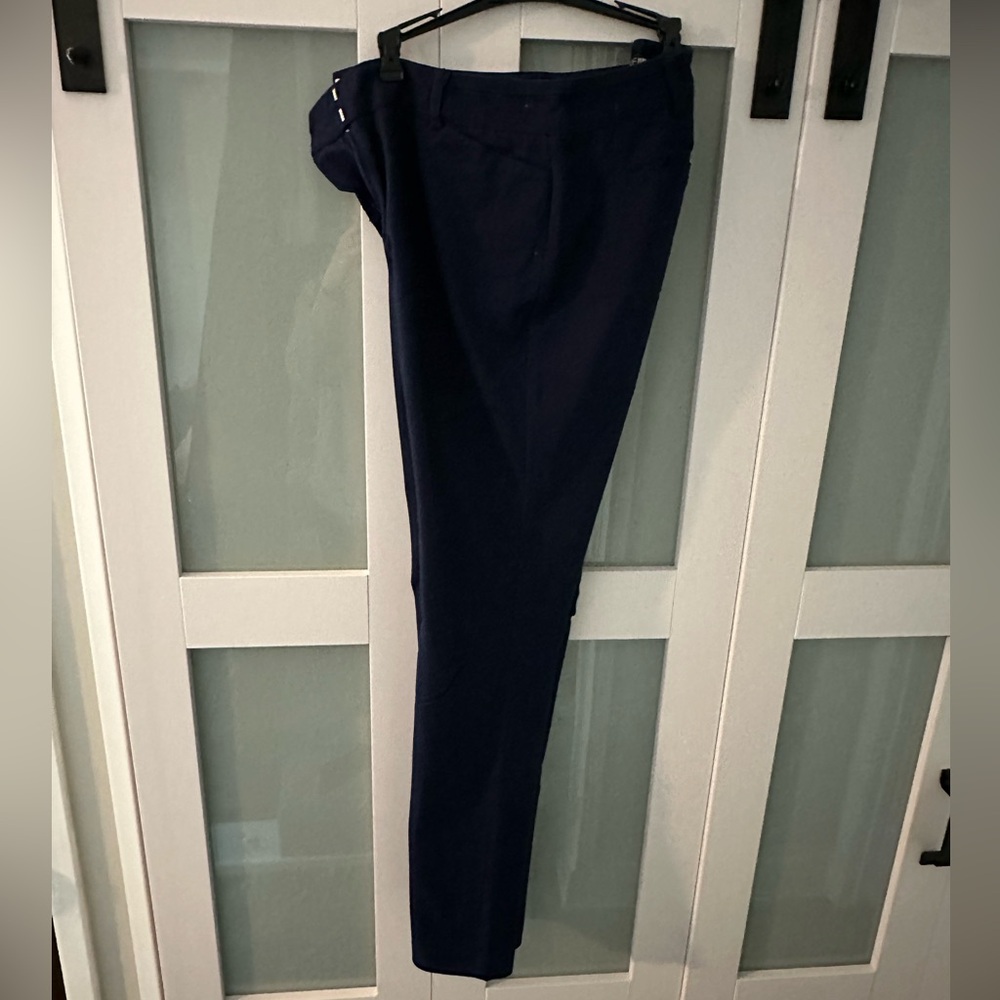 New York and Company Navy Blue 10 Long / Tall Pants - Business Casual